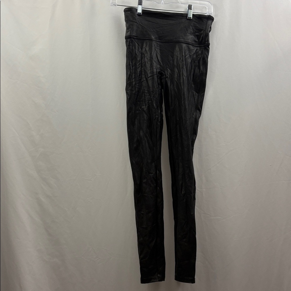 SPANX Faux Leather Leggings Black Size Small